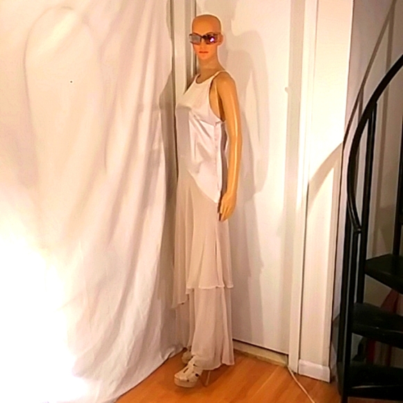 🔥NWT Chris Mclaughlin Formal Scarf Dress - Picture 4 of 16